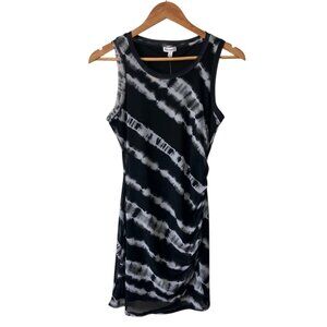 Love, Fire Los Angeles Black Tie Dye Sleeveless Dress, New with Tags